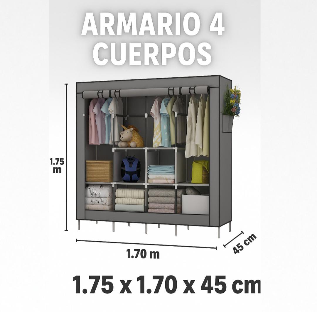 armario desarmable 4 cuerpos
